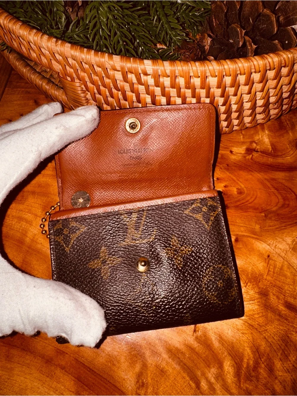 Louis Vuitton Monogram Porte Monnaie Plat Coin Purse Wallet reinvented